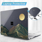 Mektron Case for 13.8" Microsoft Surface Laptop 8/7 (2026/2024) Surface Laptop 13.8 Inch Cover Fits Model 2036, Keyboard Cover +Screen Protector +Dust Plugs, Abstract Mountain C112 - Image 7