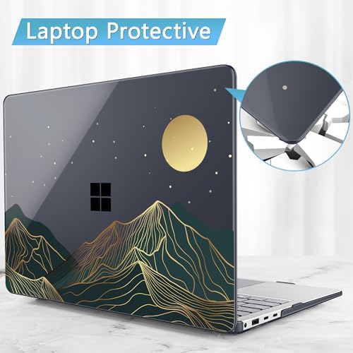 Mektron Case for 13.8" Microsoft Surface Laptop 8/7 (2026/2024) Surface Laptop 13.8 Inch Cover Fits Model 2036, Keyboard Cover +Screen Protector +Dust Plugs, Abstract Mountain C112 - Image 7