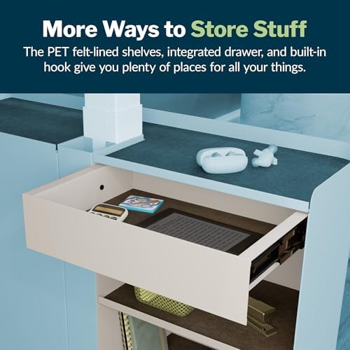 Vari Standing Desk Cubbies – Dove Grey - Image 4