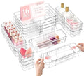 DILIBRA 16 Pcs Clear Extendable Drawer Organizer, 3-Size Adjustable by DILIBRA