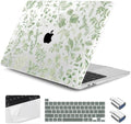 Case for MacBook Pro 13 inch M2 M1 2025-2022 2020 A2338 A2289 A2251, Plastic Hard Shell Laptop Case with Keyboard Cover, Trackpad Protector, 2 OTG Adapters, Leafy by Yebiseven