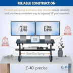 40 Inch Standing Desk Converter, Adjustable Height - Image 6