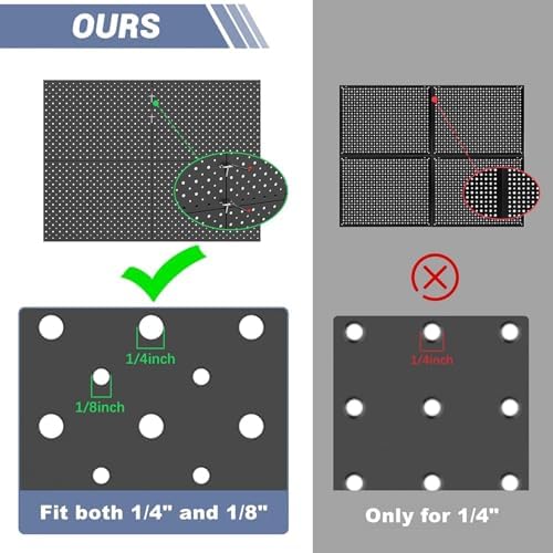 WALMANN 6-Pack 12"x16" Pegboard Panels for Garage, Tool Organizer Pegboards - Image 6
