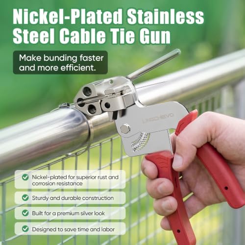 Metal Zip Ties Tool Kit with 300PCS 7.8/11.8/15.8" Stainless Steel Zip Ties - Image 3