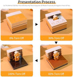 3D Calendar 2027, 3D Memo Pad Art Sticky Notes, Time Piece Calendar 2027, Creative Weekly Notepad with Light, Paper Carving Art Desktop Gift for Christmas Birthday Anniversaries (Raccoon) - Image 5