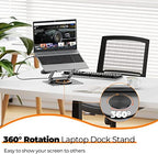 Tobenone Laptop Docking Station Stand for MacBook/Windows, Sturdy Aluminum - Image 5