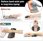 Large Gaming Mouse Pad+ Keyboard Wrist Rest Set, Ergonomics Memory Foam Mouse Mat Wrist Rest Support, Waterproof Extended Mousepad 31.5x11.8in, African American Black Women Graffiti Girl Desk Pad - Image 5