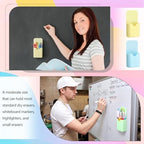 Novabright 48 Pack Magnetic Pen Marker Holder Bulk Wall Mounted Marker Organizer for Whiteboard, Fridge, Office for Dry Erase Markers, Pens, Erasers(Pastel Color) - Image 3