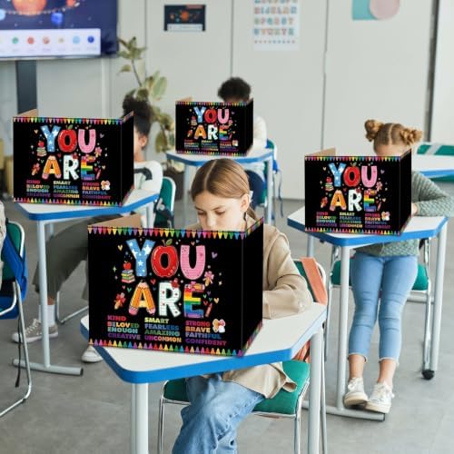 24 Pcs Privacy Folders for Students Testing, You are Smart, Colorful - Image 3