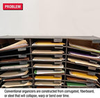 Ultimate Office TierDrop Desktop Organizer, 6 Compartment Sorter, 3-Wide - Image 2