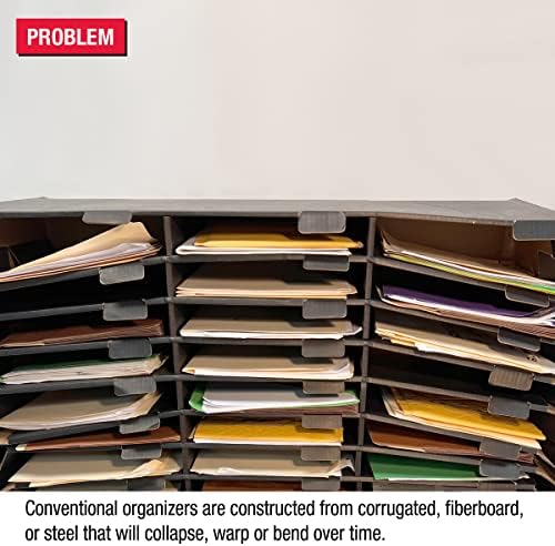 Ultimate Office TierDrop Desktop Organizer, 6 Compartment Sorter, 3-Wide - Image 2