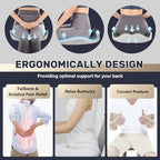Coverado Car Seat Cushion with Memory Foam, Ergonomic Driving Seat Cushion for Sciatica, Tailbone, Back Pain Relief, Premium Non-Slip Washable Cushion for Car, Driver, Office, Wheelchair - Image 3