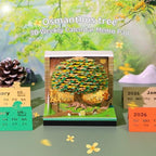 3D Memo Pad, 3D Calendar 2027, Time Piece Calendar, Tear-Off Calendars 2027, 3D Paper Carving Art Memo Pad, Art Carving Sticky Notes for Office Home Gifts Ornaments (Osmanthus tree) - Image 2