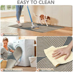Office Chair Mat for Hardwood Floor&Tile Floor,36"X 48"-Geo Grey - Image 6