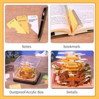 3D Calendar 2027,3D Desk Calendar 2027,3D Art Calendar Memo Pad 2027,Sacred Peak Pavilions Desktop Decoration,Tear-Away 3D Paper Art Notepad,Christmas Gift,New Year Gift (Sacred Peak Pavilions) - Image 4