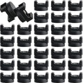 Yookeer 30 Pcs Magnetic Zip Tie Mount Cable Clips Black, 22 mm by Yookeer