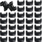 Yookeer 30 Pcs Magnetic Zip Tie Mount Cable Clips Black, 22 mm by Yookeer