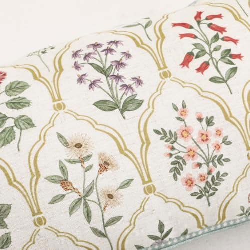 ISAENNE Designer Linen Throw Pillow Cover,Set of 2,28"x12"-Serenity B - Image 5