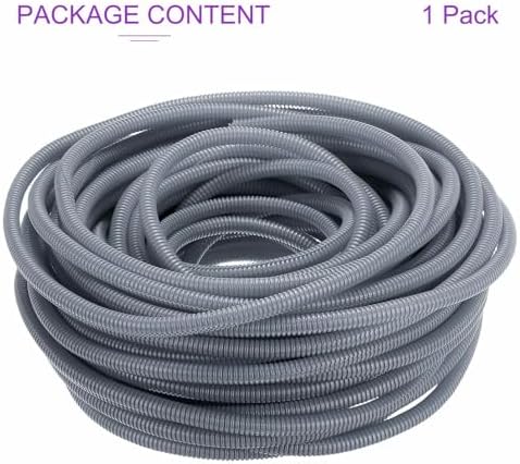 DMiotech 100ft Wire Loom Split Tubing 3/8 Inch(9.5mm) ID Gray - Image 5