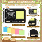 Kosiz 10 Set Wooden Sticky Note Holder Kit, Team, Black - Image 3