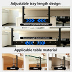 Desk Cable Tray,Clamp Screw Wire Hider,15.7-25.6 Office Organizer - Image 5