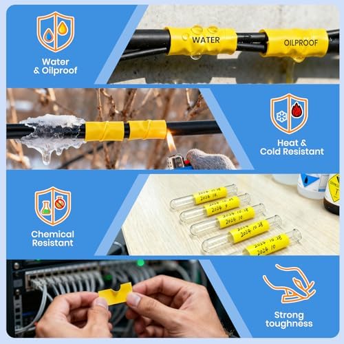 1 Pack Compatible with Brady M21-187-C-342-YL Tubing, Black/Yellow, .33x6.8 - Image 6