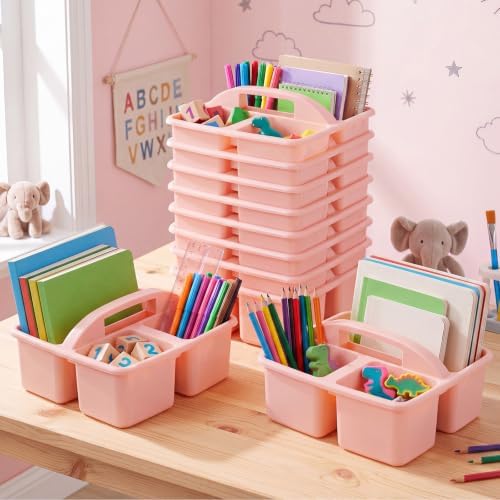 Geelin 24 Pack Classroom Caddy Bulk, 8 x 6.7 x 3.5 inches, Pink - Image 4
