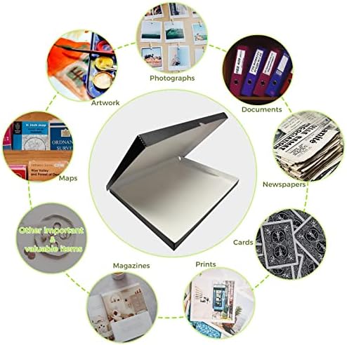 Lineco Clamshell Archival Storage Box, 18.5x24.5x1.75 Inch, Black - Image 6
