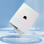 Teryeefi Compatible with MacBook Air 13 inch Case M5 2026 M4 2025 Model A3449 A3240 A3113 A2681, Hard Shell&Keyboard Cover&Screen Film&Type C for MacBook Air 13.6 inch Case - Clear Polka Dots - Image 6