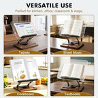 Book Stand for Reading, Adjustable Acrylic Cookbook Stand - Image 6
