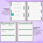 Clever Fox Budget Planner Spiral, Monthly Bill Organizer Book, Purple - Image 3