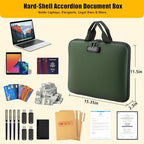 facka Fireproof Document Organizer Box with Lock, 13 Pocket Safe File Bag - Image 2