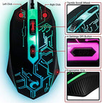 Gaming Keyboard and Mouse and Mouse pad and Gaming Headset, Wired LED RGB Backlight Bundle for PC Gamers and Xbox and PS4 Users - 4 in 1 Edition Hornet RX-250 - Image 4