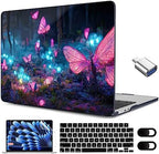 MEEgoodo for M5/M4/M3/M2 MacBook Air 15 inch Case 2026 2025 2024 2023, Case Fit Model (A3448/A3241/A3114/A2941) for MacBook Air 15.3 inch, Fantasy Forest by MEEgoodo