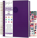 GoGirl Budget Planner & Monthly Bill Organizer with Pockets, Purple by GoGirlPlanner