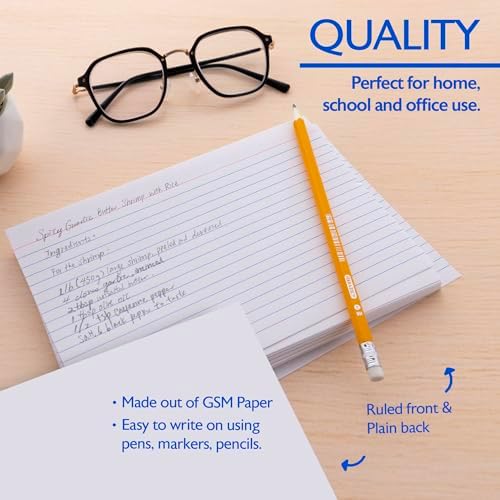 BAZIC Products White Ruled Index Cards, 5 x 8 in, 50 Ct, 36-Case - Image 3