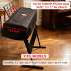 88-Keys Keyboard Dust Cover for Yamaha Extra Large P Series P515/P525/P120/P120S/P200/P255/P-S500, Waterproof Dustproof Anti-Scratch Cover Fit Yamaha 88-Key Electronic & Weighted Digital Piano - Image 2