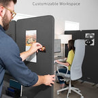 VIVO Dark Gray Freestanding 72 x 66 in Privacy Panel, PP-3-T072D - Image 4