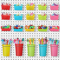 Yookeer 20 Pcs Pegboard Bins and Cups Accessories with Hooks, Mixed Color by Yookeer