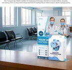 Marketing Holders 4 Pack Acrylic Sign Holder for 8.5" x 11" Signs Countertop Graphic Image Display and 4" Trifold Pocket for Offices and Stores Clear T Shaped Double Sided Bottom Load - Image 4
