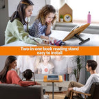 2-in-1 Floor Music Stand & Desktop Book Stand, 16.5"–51" Height Adjustable - Image 5