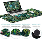 LIMKRIAN Floral Large Desk Mat Set, Green Mouse Pad with Wrist Rest - Image 4