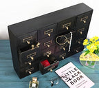 Apothecary Drawers Apothecary Cabinet with Drawers, Black - Image 5