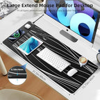Mouse Pad with Magnetic Wireless Charging, 31.5"x15.8" XXL Desk Mat - Image 4