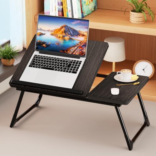 Laptop Bed Desk, 5-Angle Adjustable Bed Laptop Table with Cup Holder by Unknown