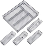 Neudeco Drawer Organizer Set, Silver, 5 Pack by Neudeco