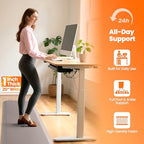1-Inch Thick Anti-Fatigue Mat for Kitchen and Standing Desk, 20"x72", Khaki - Image 3