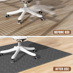 KMAT Office Chair Mat, 45x53in Heavy Duty Hardwood/Tile Floor Protector, Floor Mat Computer Desk Mat for Rolling Chairs, Work, Study, Office, Black - Image 7