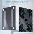 Mektron Designed for 2025/2024/2023 MacBook Air 15 INCH M4 A3241 /M3 A3114 /M2 A2941 Case, Printed Plastic Hard Shell Cover with 15.3" Liquid Retina Display Touch ID, Floral C218 - Image 3