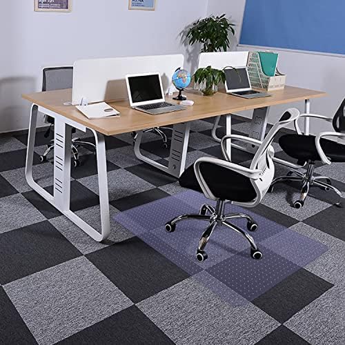 Amyracel Office Chair Mat, 48" x 30" Easy Glide Plastic Floor Mat, Clear Computer Desk Chair Mat for Low Pile Carpeted Floors - Image 7